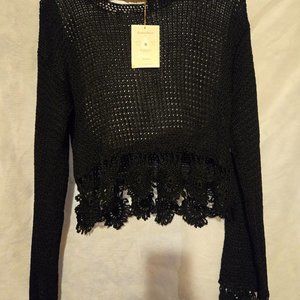 Vintage "Hippie Style" Provencale Handknitted Sweater NWT Size L